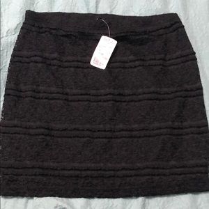 Black lace skirt